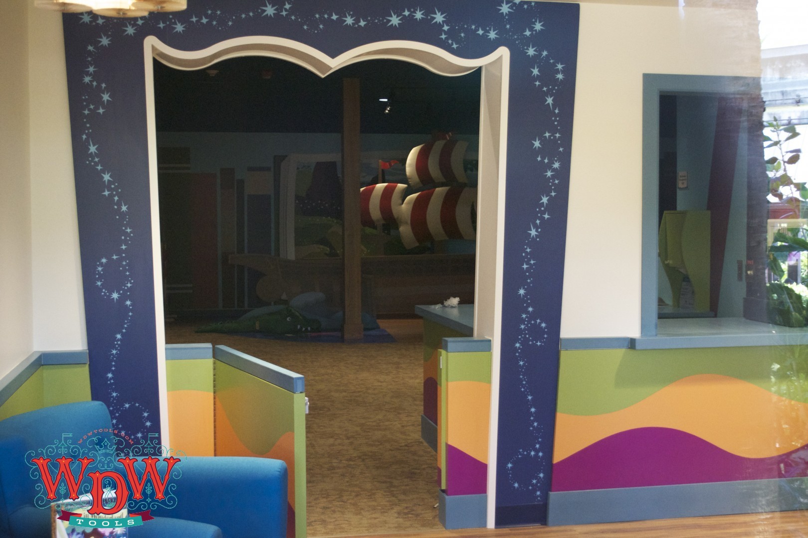 A look inside the newly remodeled Club Disney childcare location. 